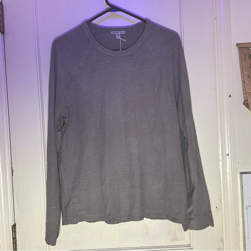 Men’s James Perse raglan jersey - Bluff Pigment - size 2(medium)